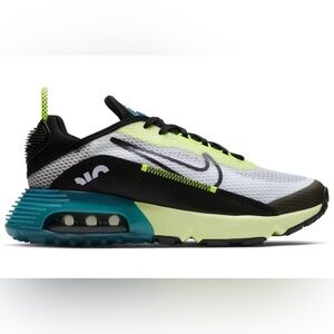 Nike Air Max 2090 • White/Black/Neon/Volt Green • Kids Size 3